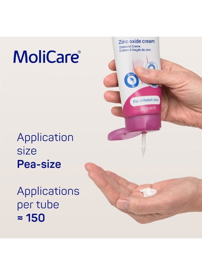 MoliCare Skin Zinc Oxide With Almond Oil For Irritated Skin 200 ml - Image 4